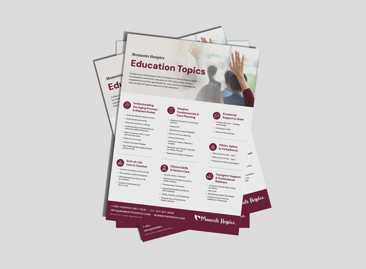 Education Topics Flyer