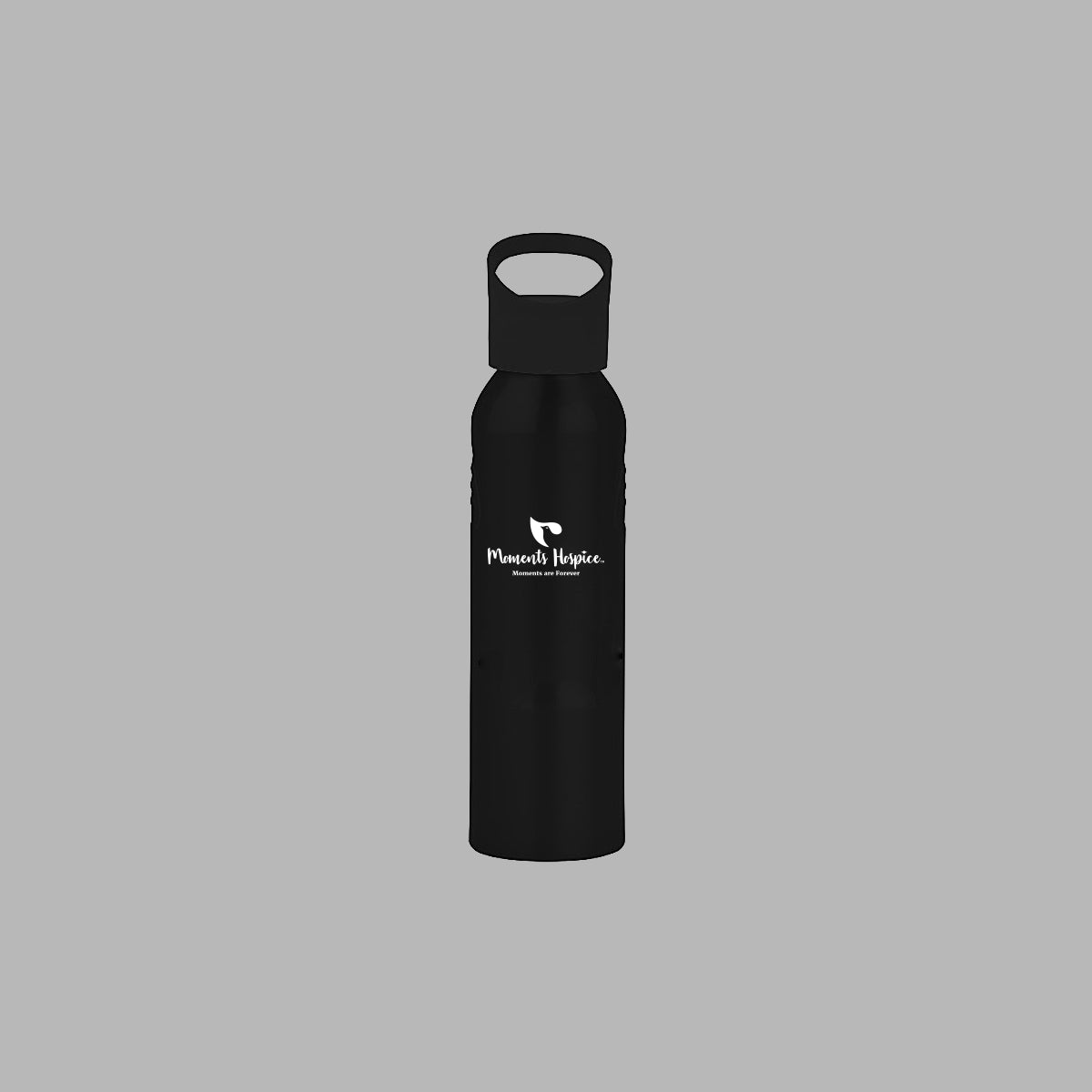 20 oz Glossy Black Water Bottle