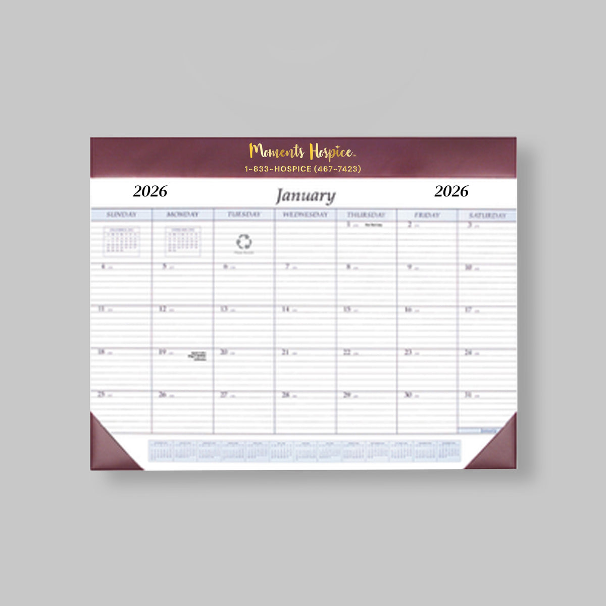 2026 Desk Pad Calendar