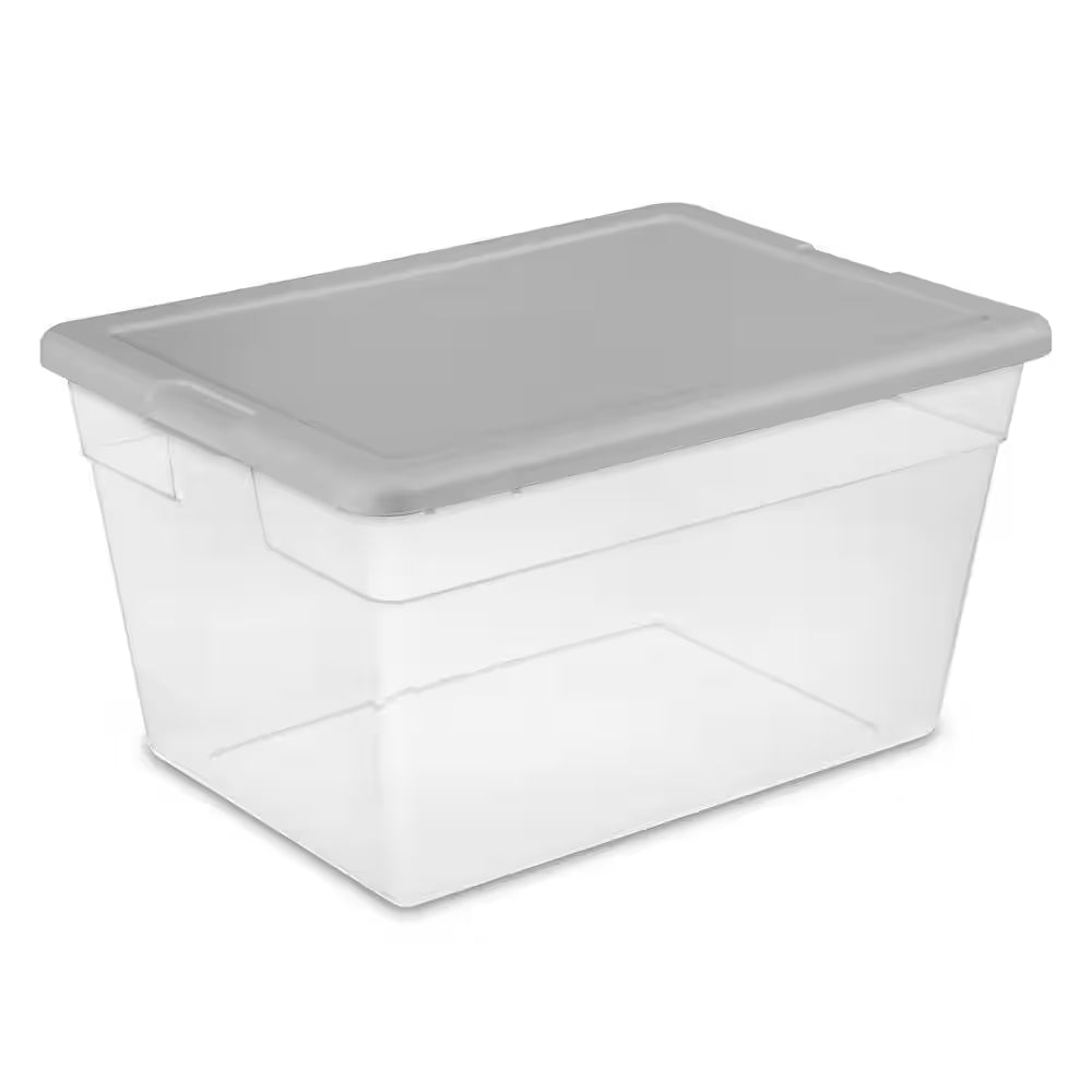 56 qt Clear Bin (With Lid)